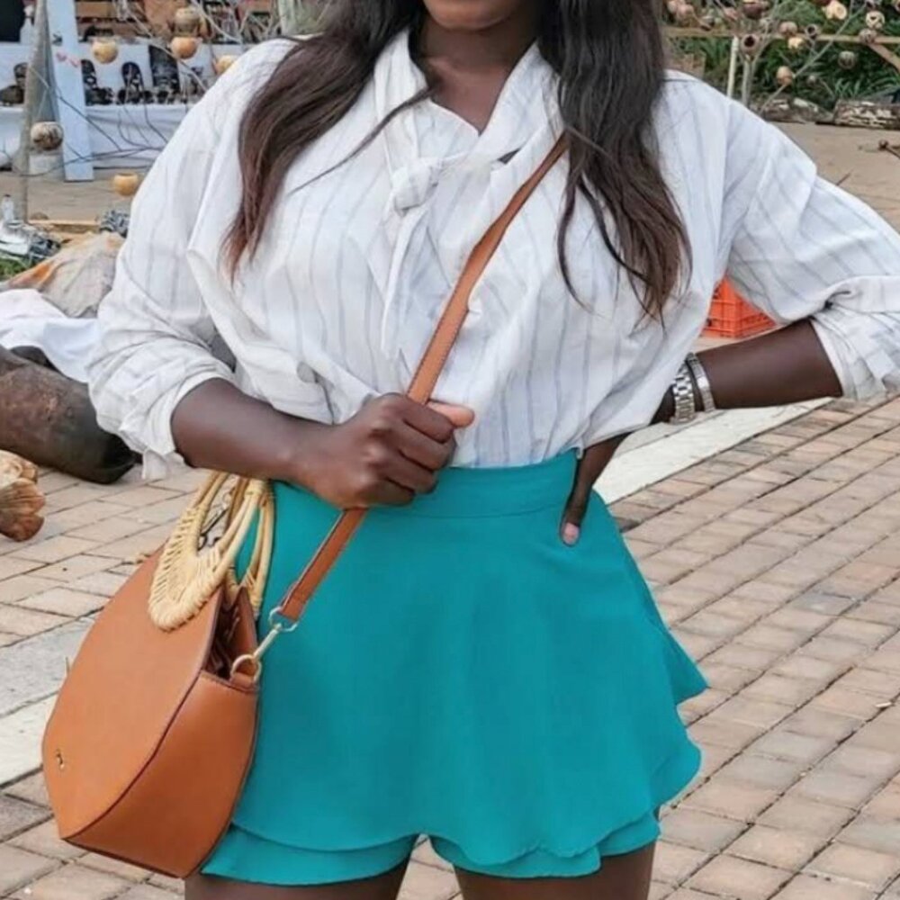 Zara Ruffled Bermuda Skort - Picture 5 of 5